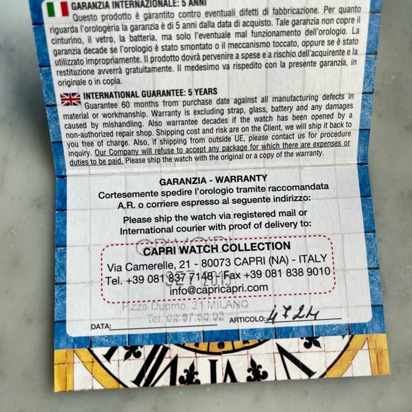 Capri Watch - Blue and Stainless Steel - 49MM - Picture 6 of 6